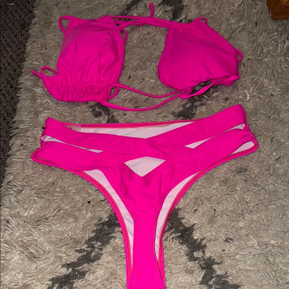 Vibrant Pink Bikini Set